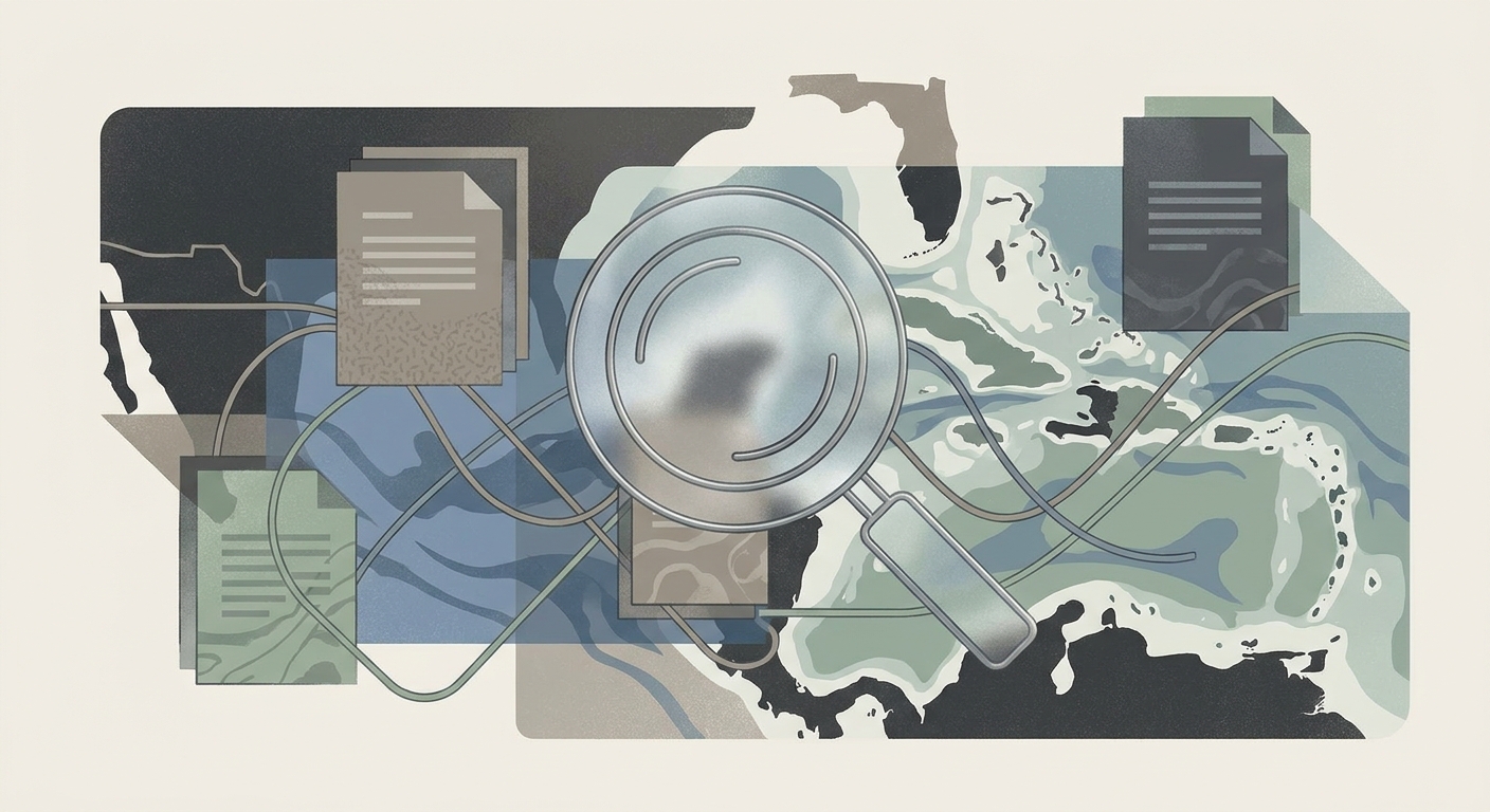 Thai authorities conducting an investigation into business documents.