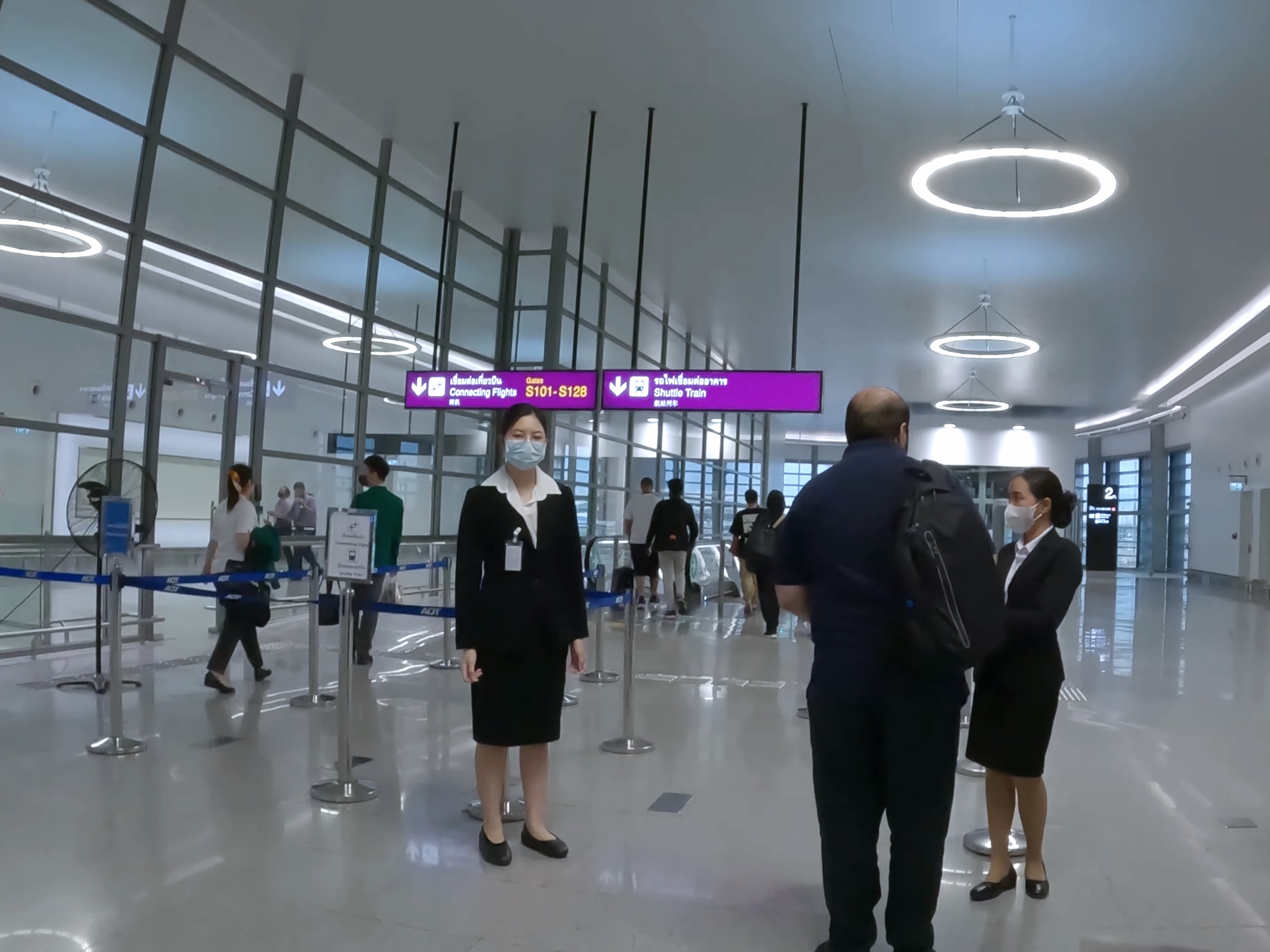 Automated immigration gates at Suvarnabhumi Airport