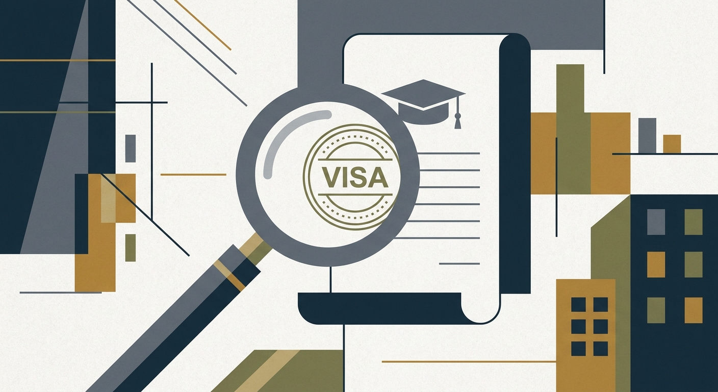 Thai immigration officials inspecting visa documents